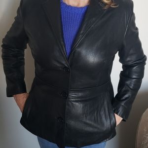 Jones New York leather jacket